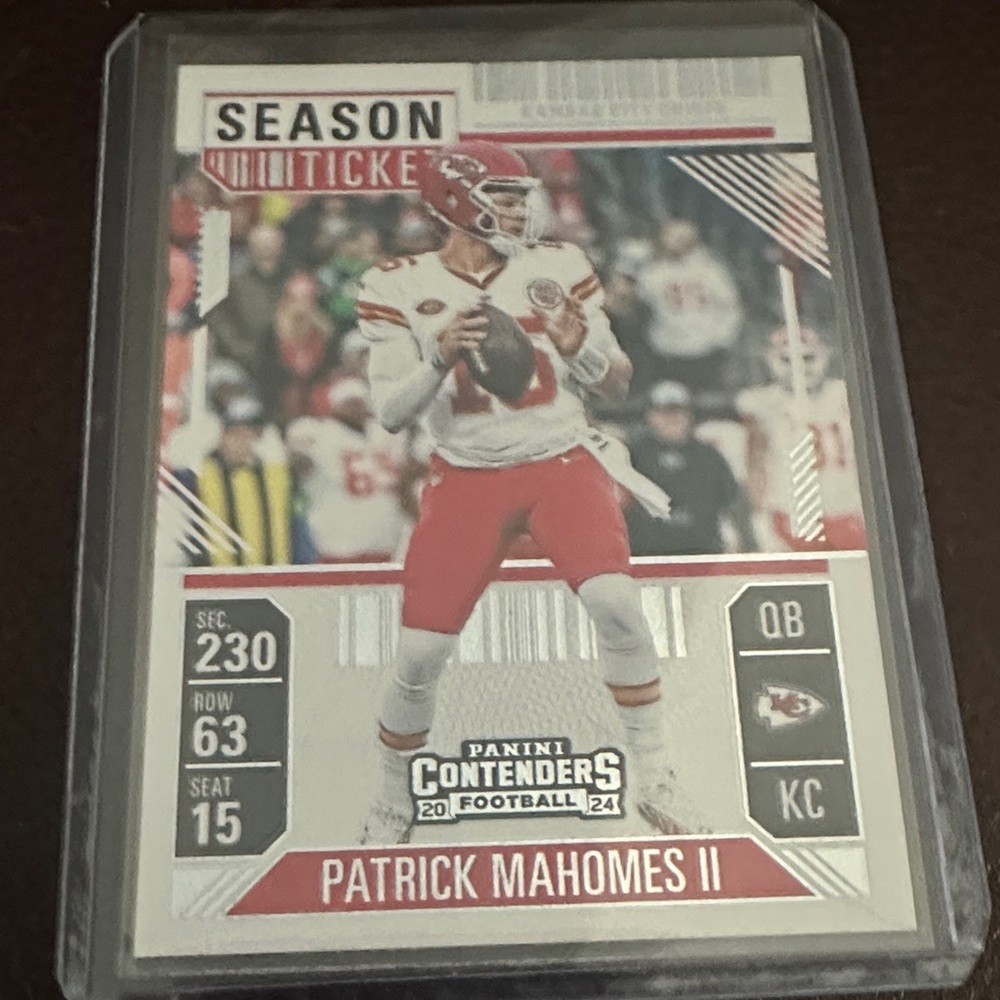 Panini Contenders Football Card - Red and White